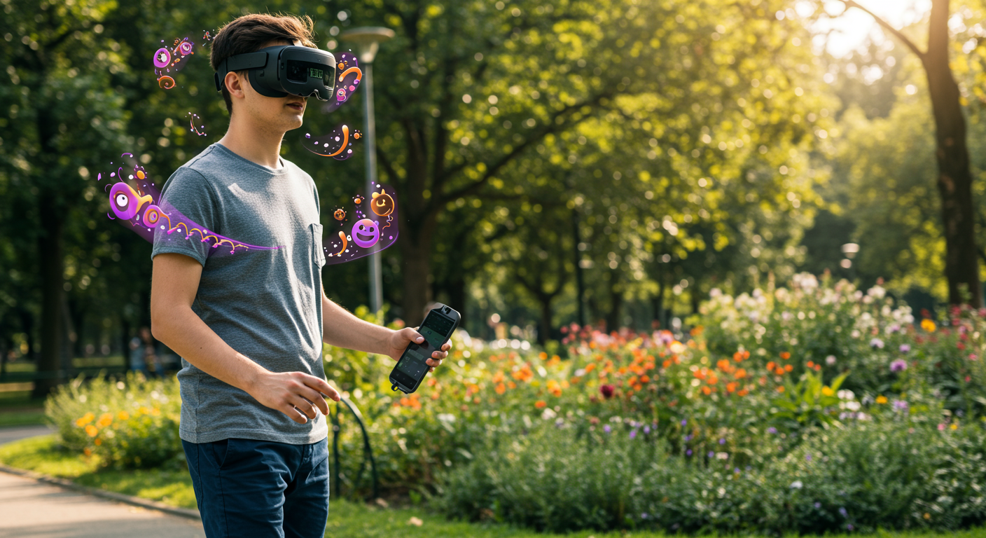 Realidad aumentada portátil que revoluciona el entretenimiento diario