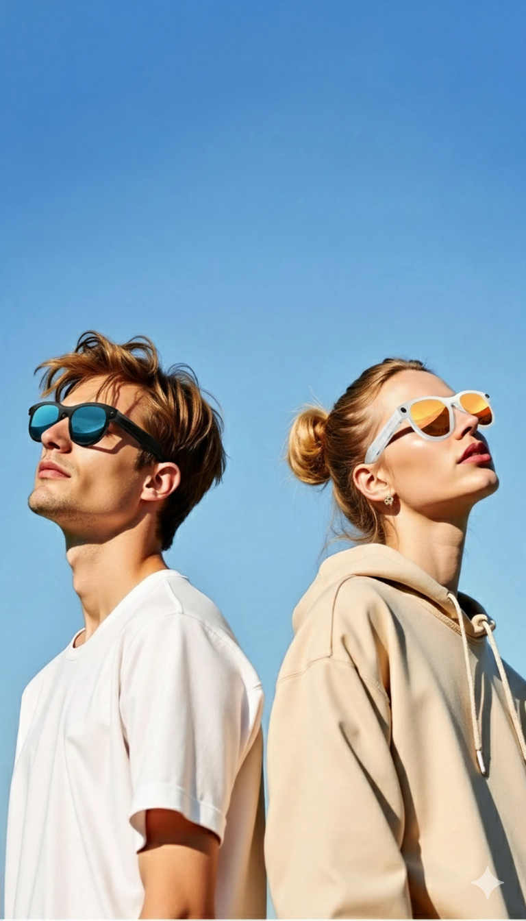 jóvenes con lentes inteligentes