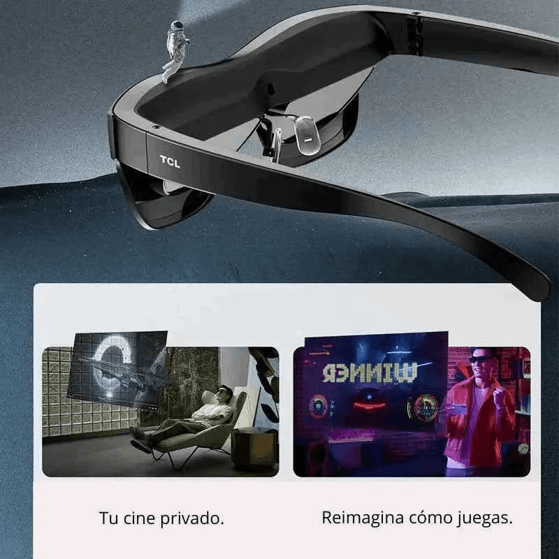Lentes Inteligentes TCL RayNeo con Pantalla OLED para Gaming, Cine y TV Portátil