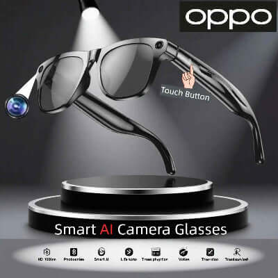 Lentes  inteligentes OPPO 4KSmart  – Con IA, Cámara HD y Asistente de Voz