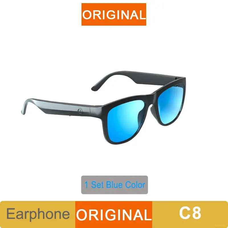 Lentes Inteligentes Lenovo Lecoo C8 – Bluetooth 5.0,Auriculares HD y Micrófono Integrado azul