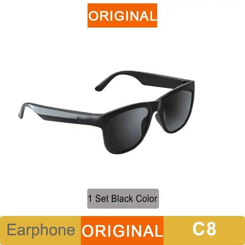 Lentes Inteligentes Lenovo Lecoo C8 – Bluetooth 5.0,Auriculares HD y Micrófono Integrado negro