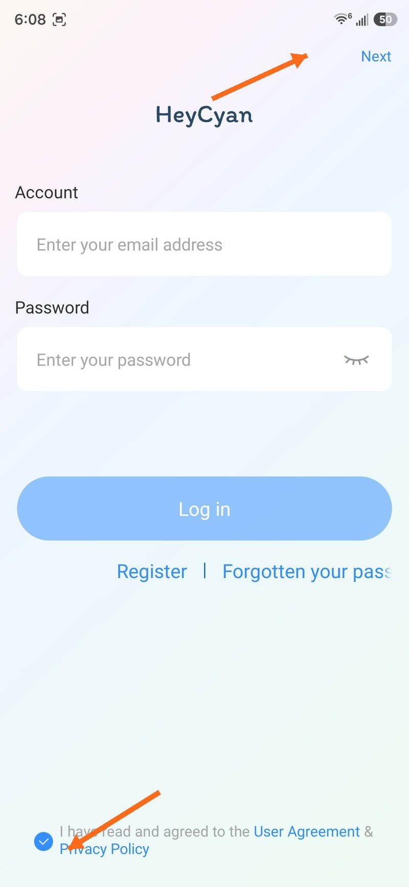 Abre la app