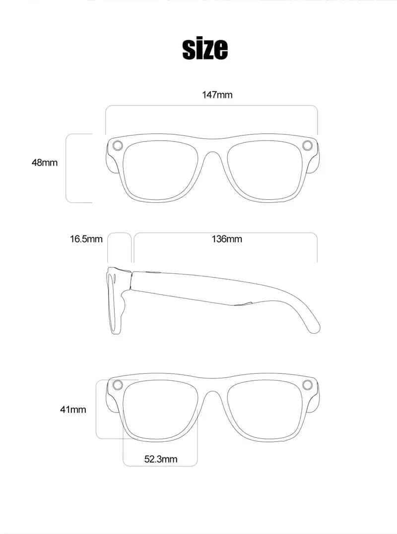Lentes  inteligentes OPPO 4KSmart  – Con IA, Cámara HD y Asistente de Voz
