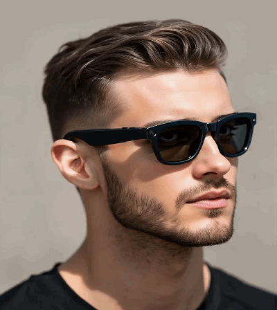 Lentes Inteligentes con Cámara, Bluetooth, Llamadas, Asistente de Voz.